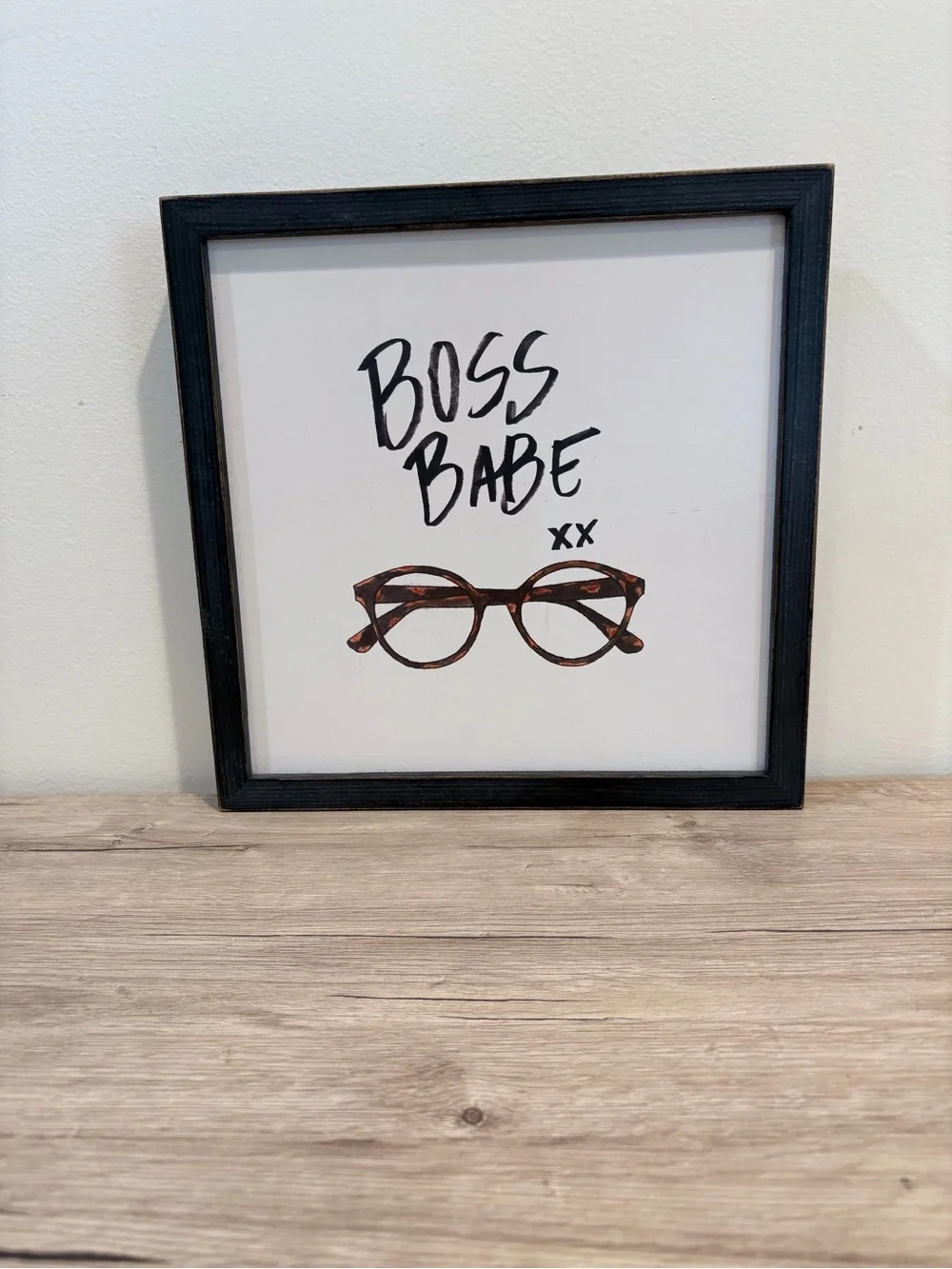 Boss Babe Framed Wall Art - Black Frame